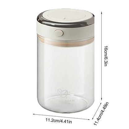 Coffee Bean Container Glass Food Storage Container Leak-Proof Vacuum Coffee Canister Coffee Storage Container with Airtight Lid